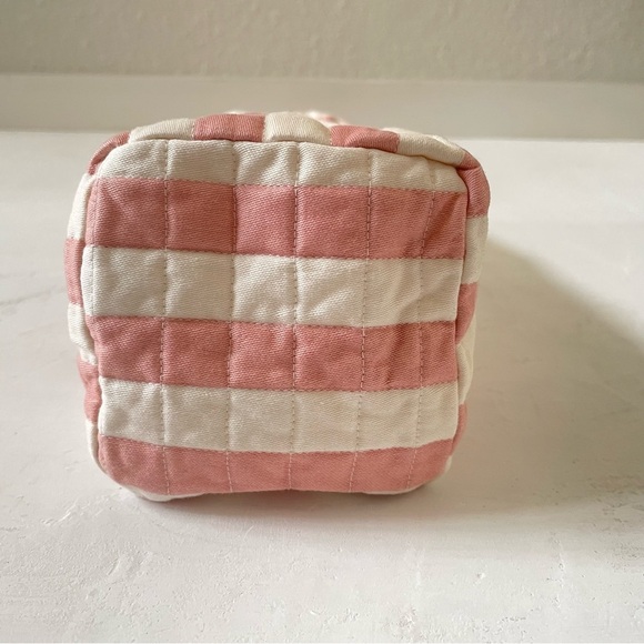 Handmade Quilt Tumbler Carry Case Tumbler Bottle Sling Bag Pink White - Picture 8 of 11
